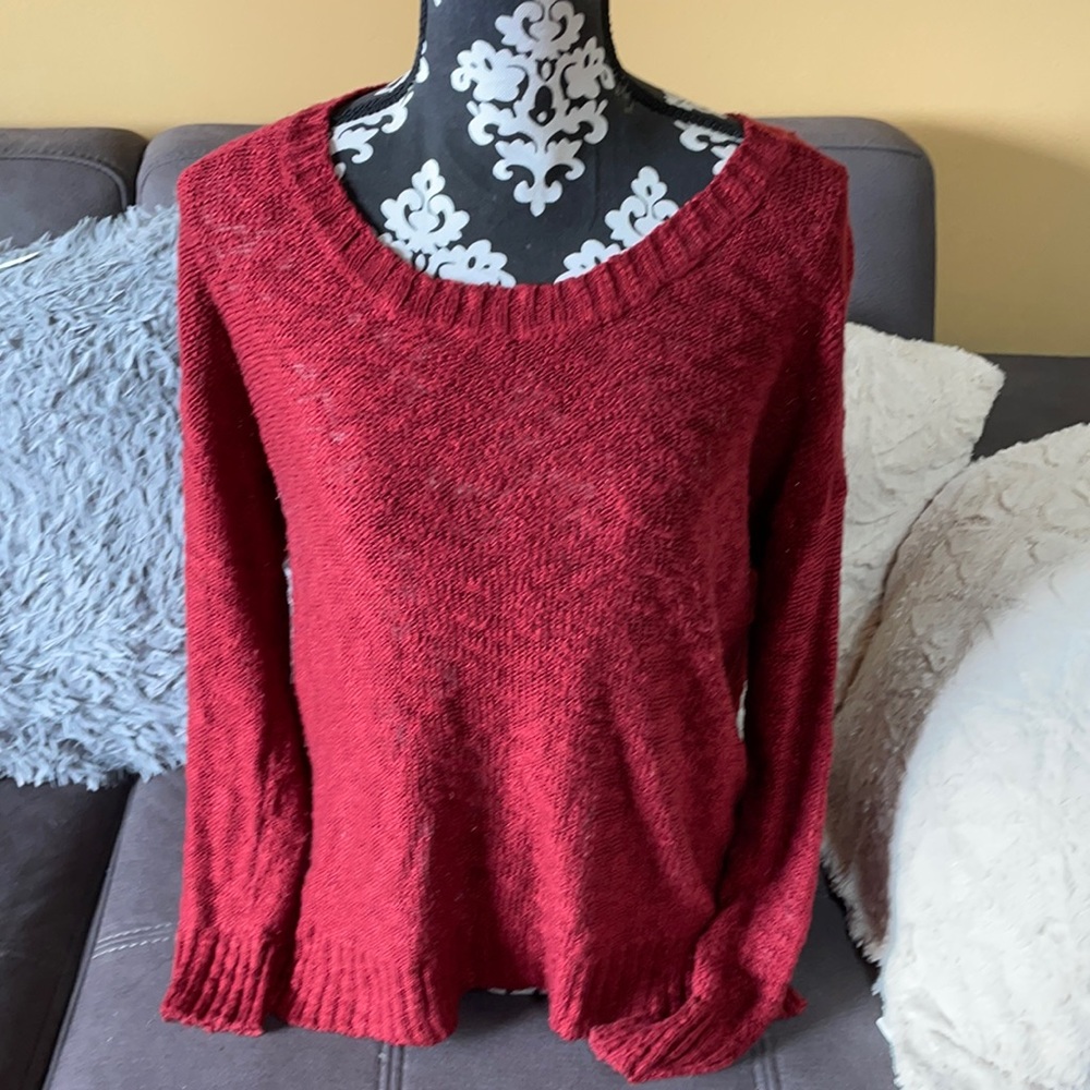 CHARLOTTE RUSSE Red Sweater Size Medium
